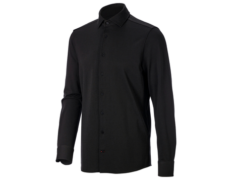 Primary image e.s. piqué-Business Shirt black