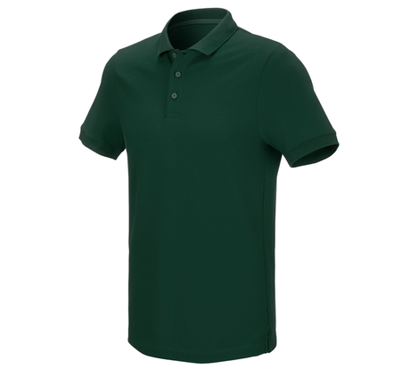 Primary image e.s. Pique-Polo cotton stretch green