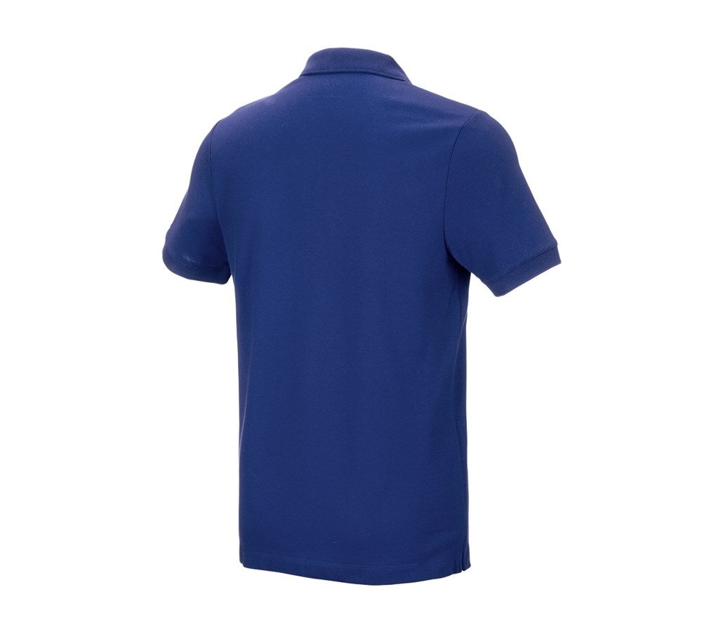 Secondary image e.s. Pique-Polo cotton stretch royal