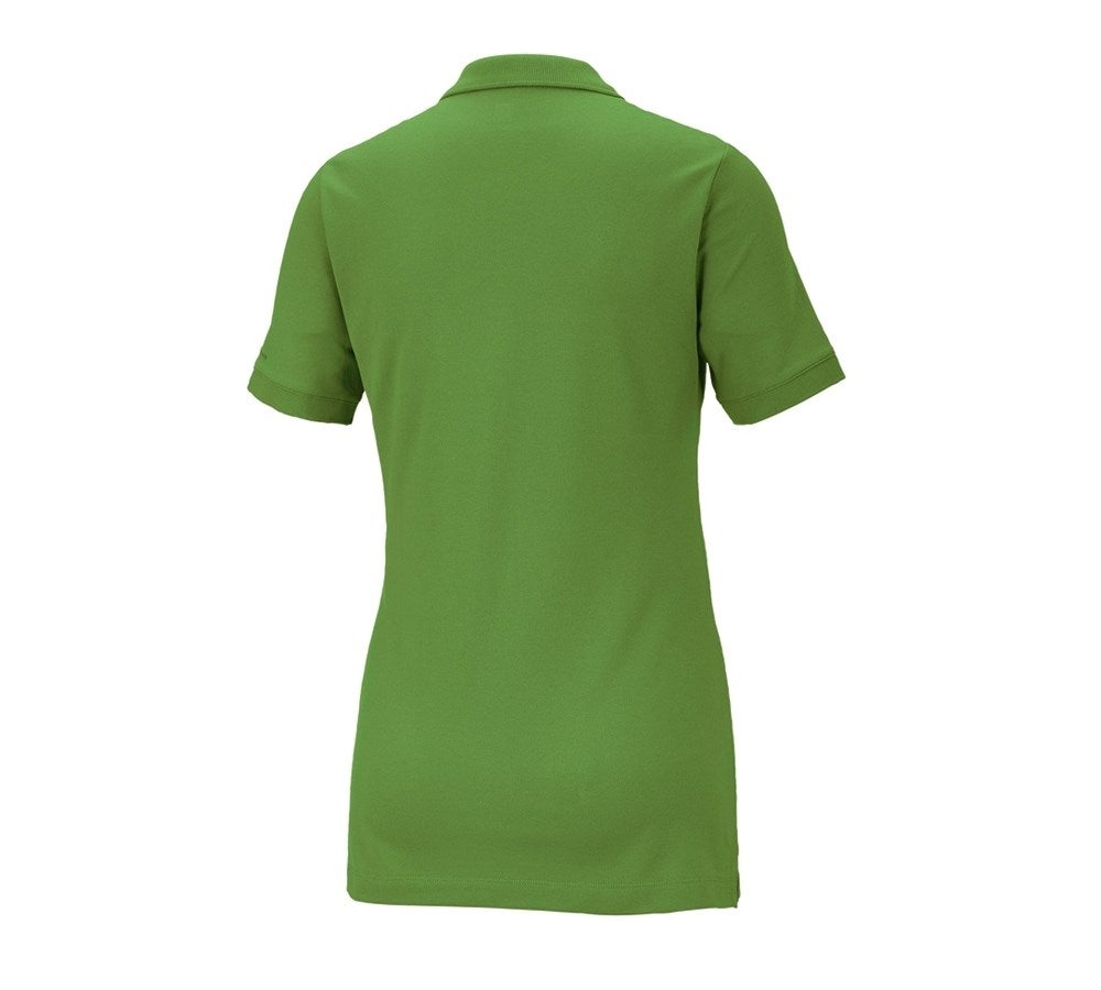 Secondary image e.s. Piqué-Polo cotton stretch, ladies' seagreen