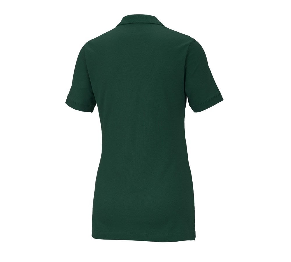 Secondary image e.s. Pique-Polo cotton stretch, ladies' green