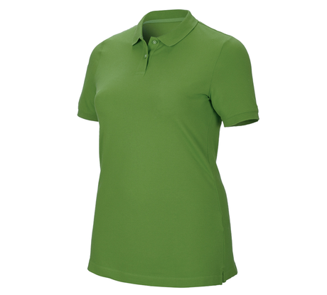 Primary image e.s. Pique-Polo cotton stretch, ladies', plus fit seagreen