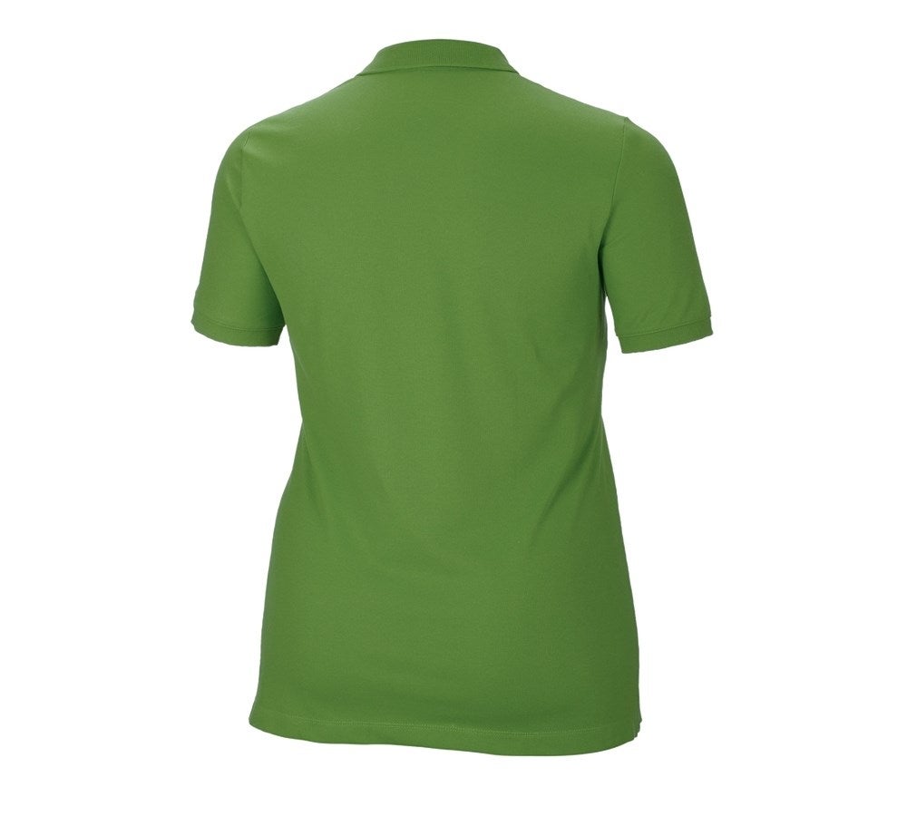 Secondary image e.s. Pique-Polo cotton stretch, ladies', plus fit seagreen