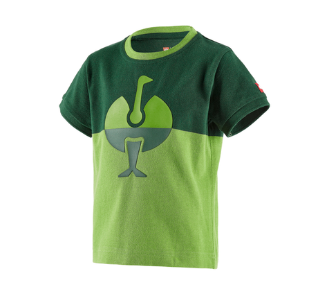 Primary image e.s. Pique-Shirt colourblock, children's green/seagreen