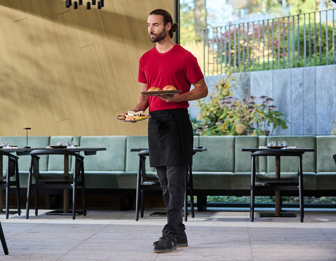 Additional image 5 e.s. Piqué-T-shirt cotton light fiery red
