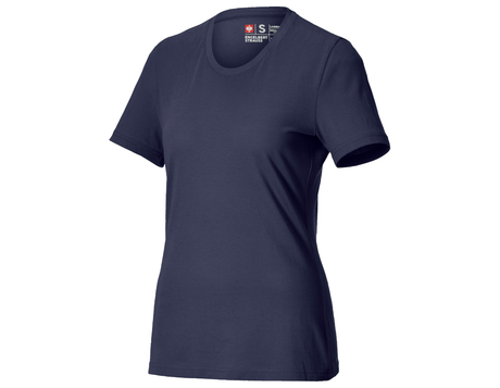 Primary image e.s. Piqué-T-shirt cotton light, ladies' navy