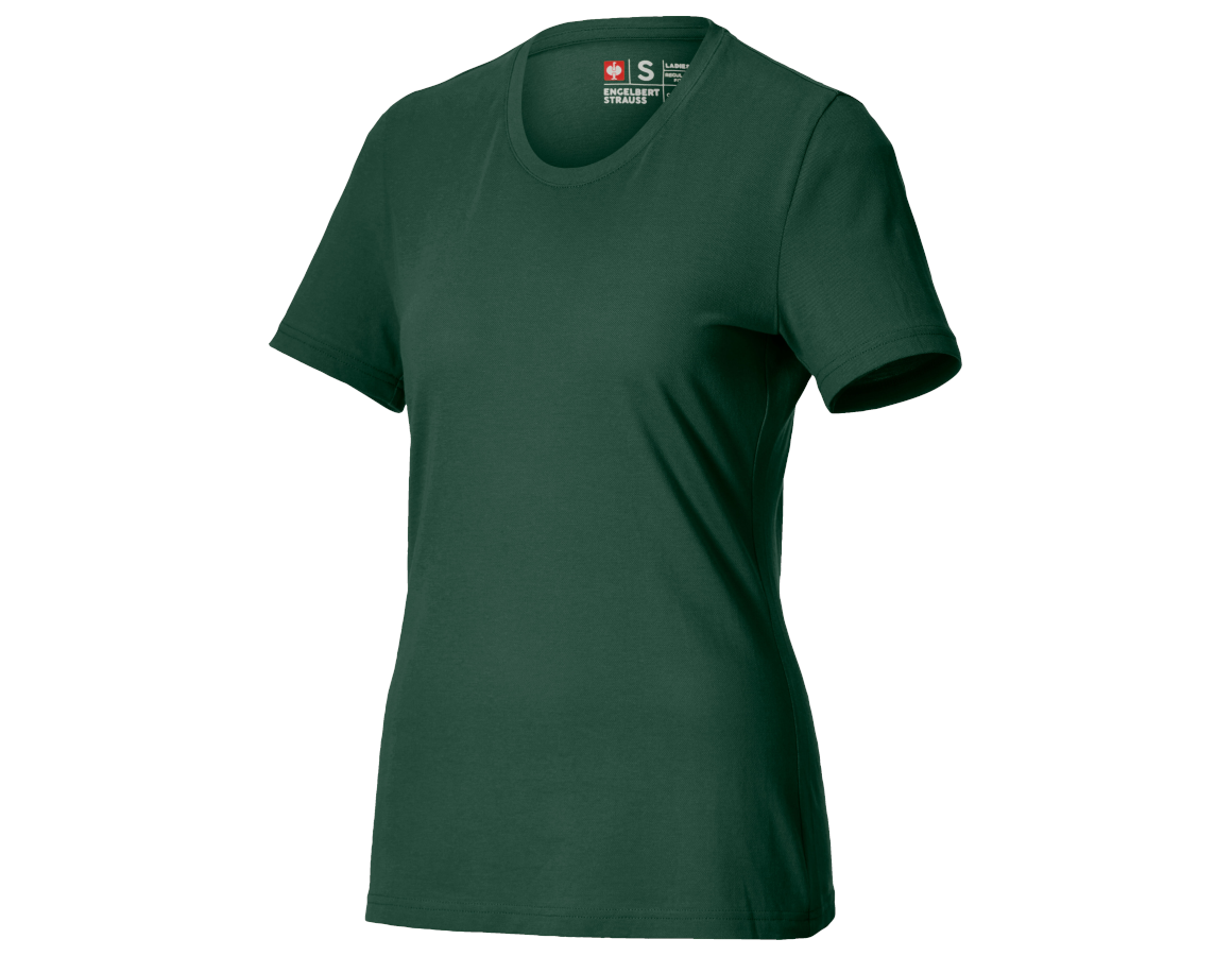 Primary image e.s. Piqué-T-shirt cotton light, ladies' green