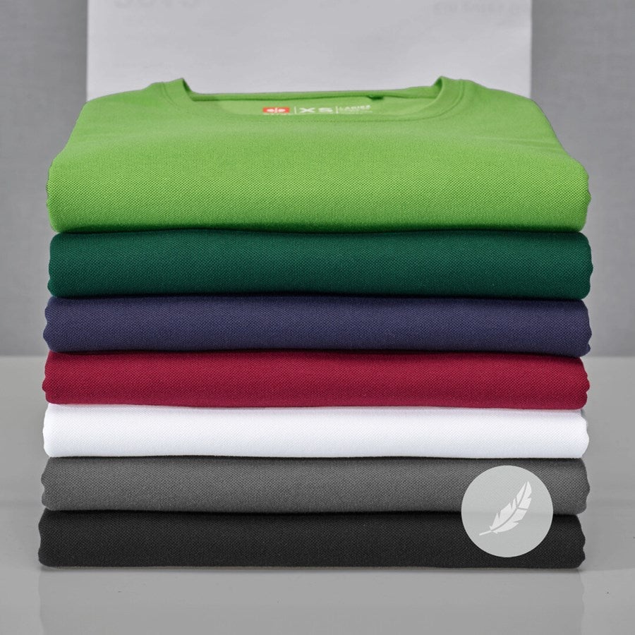 Detailed image e.s. Piqué-T-shirt cotton light, ladies' white