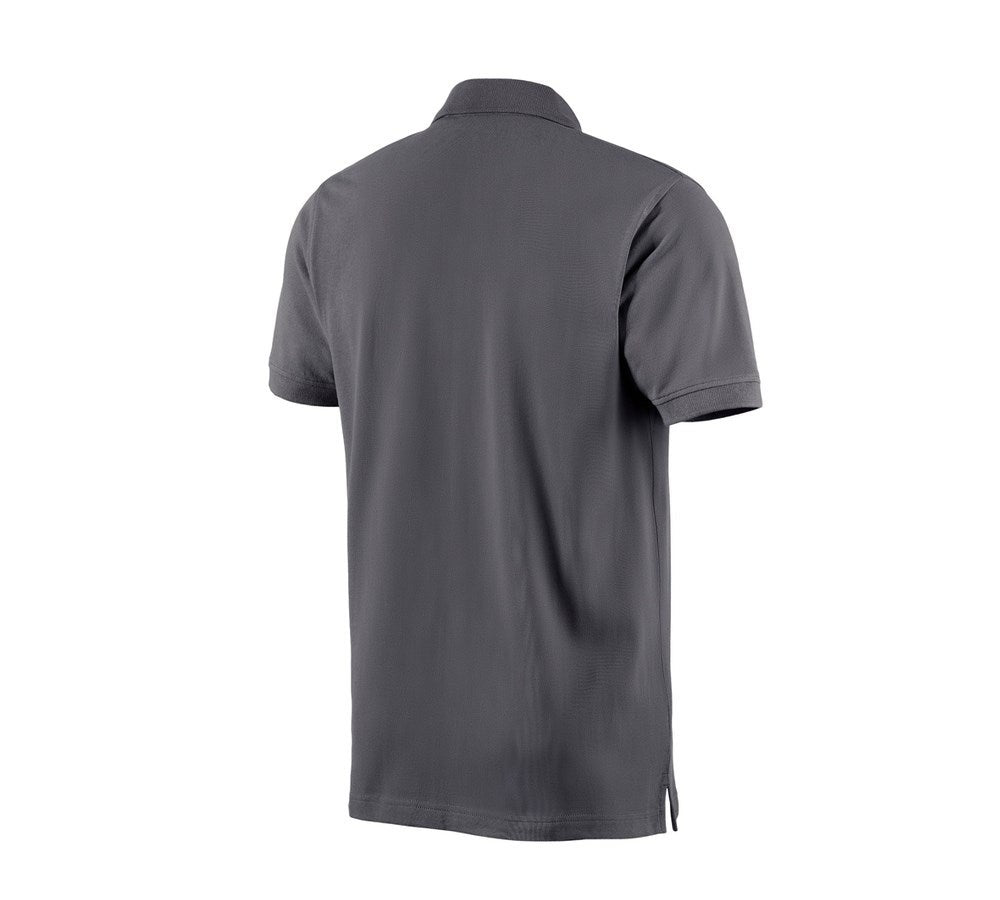 Secondary image e.s. Polo shirt cotton anthracite