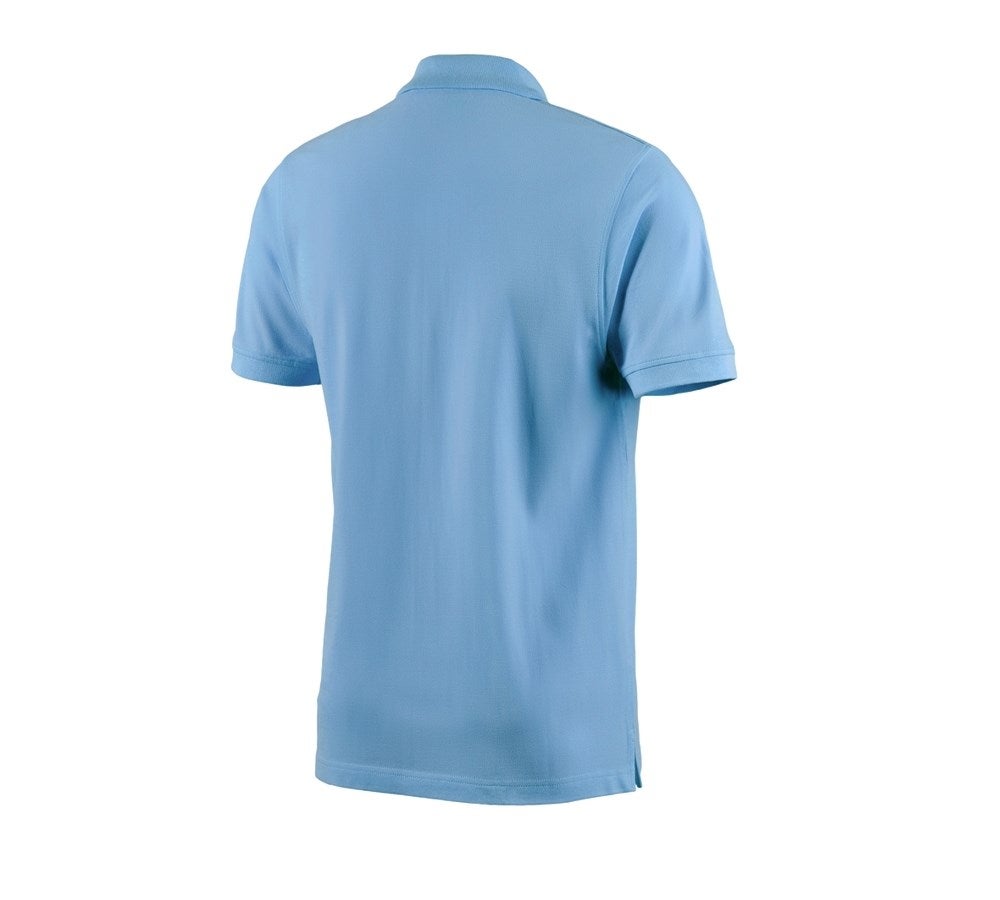 Secondary image e.s. Polo shirt cotton azure