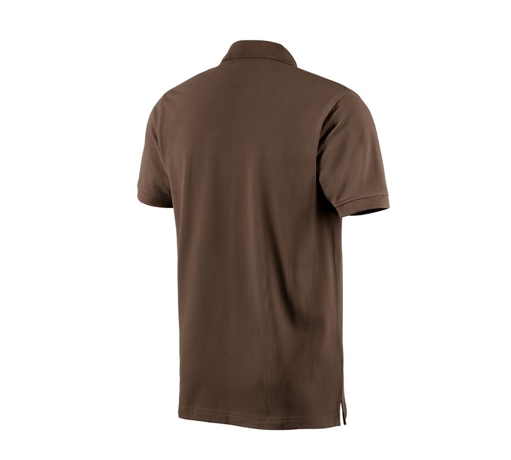 Secondary image e.s. Polo shirt cotton hazelnut