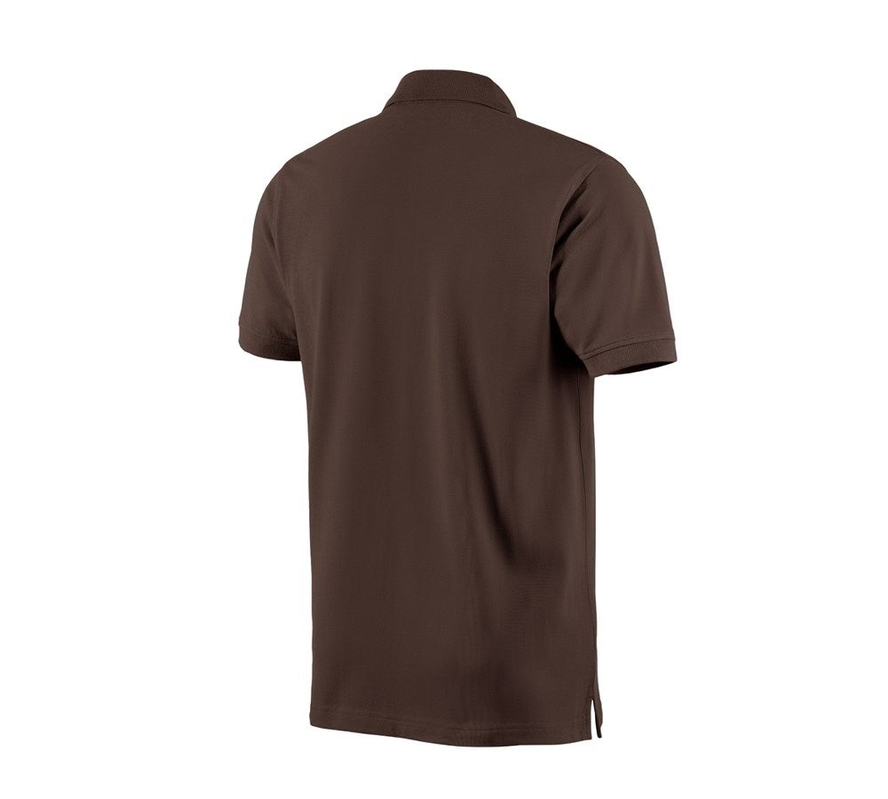 Secondary image e.s. Polo shirt cotton chestnut