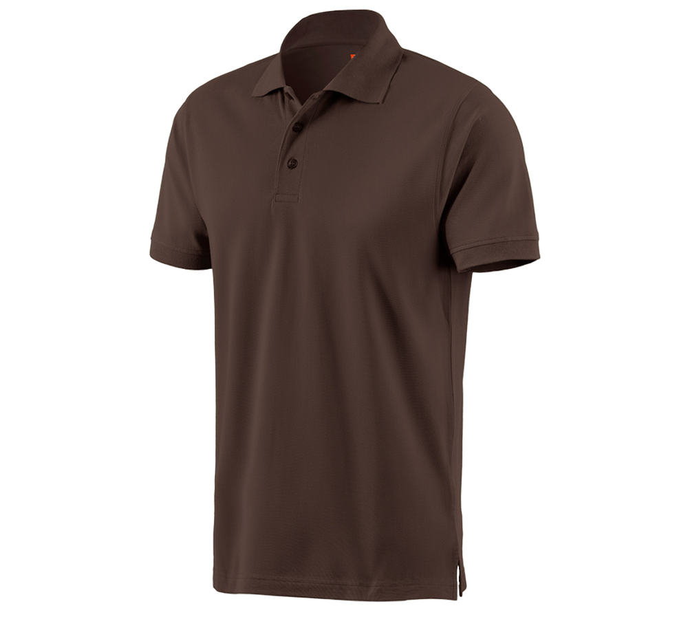 Primary image e.s. Polo shirt cotton chestnut