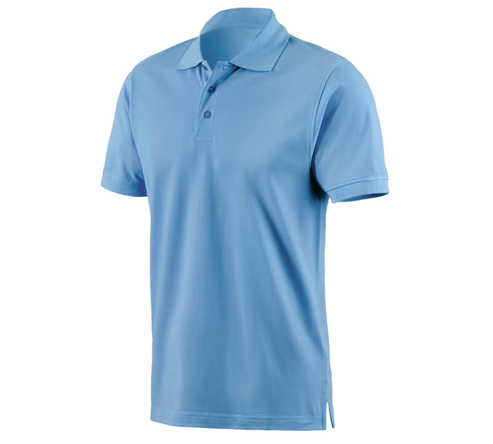 Primary image e.s. Polo shirt cotton azure