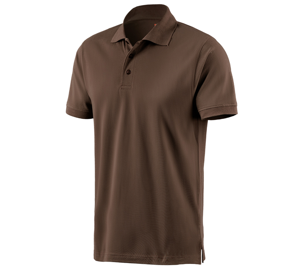 Primary image e.s. Polo shirt cotton hazelnut