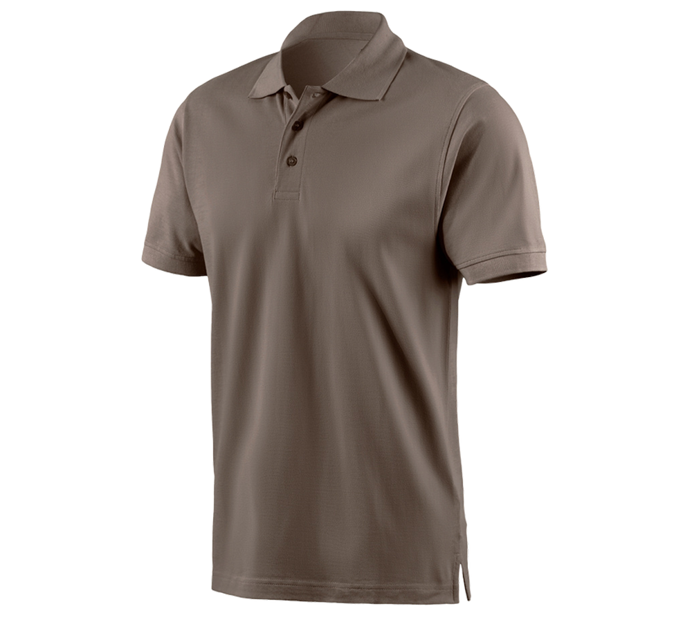 Primary image e.s. Polo shirt cotton pebble