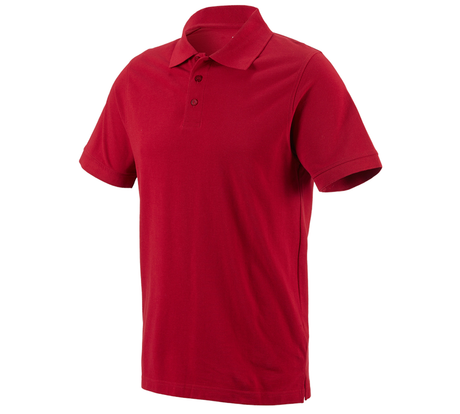 Primary image e.s. Polo shirt cotton fiery red