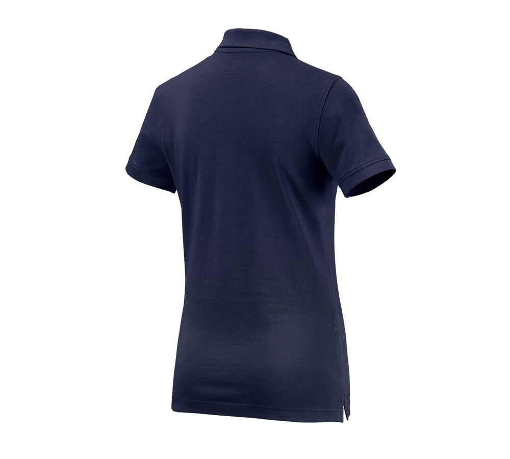 Secondary image e.s. Polo shirt cotton, ladies' navy