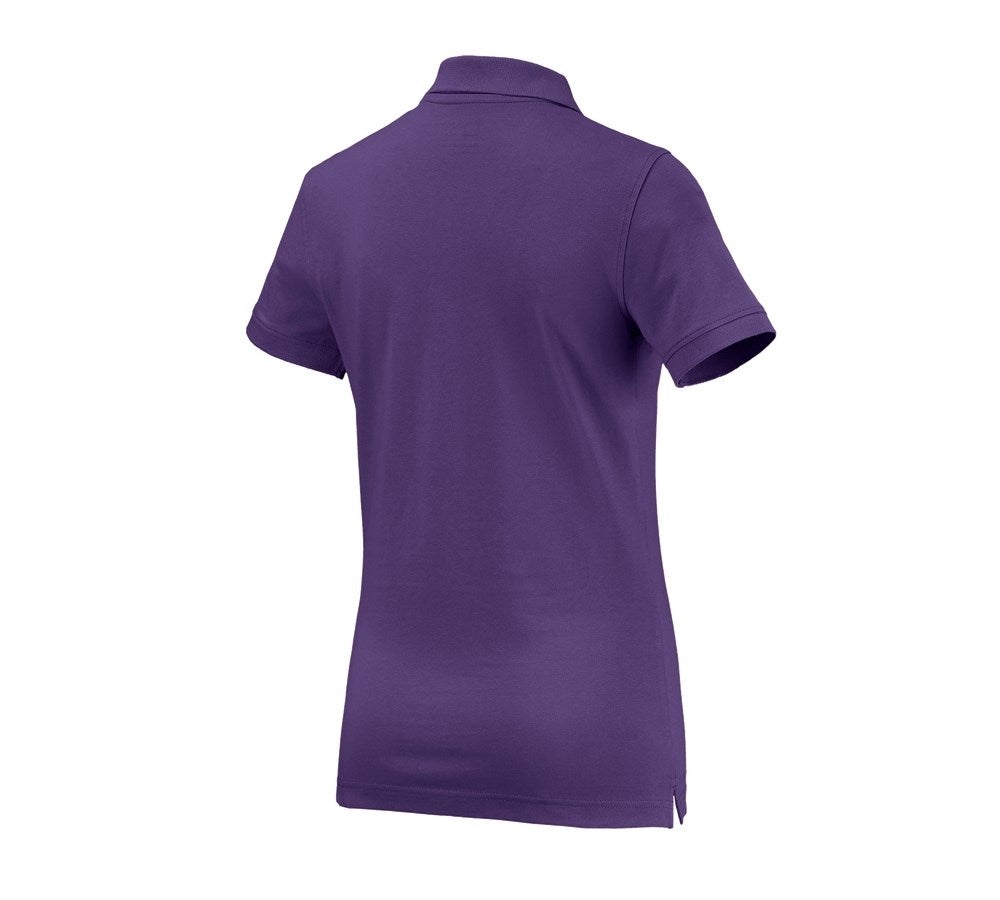 Secondary image e.s. Polo shirt cotton, ladies' purple