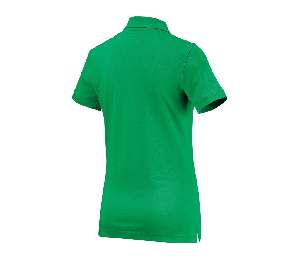 Secondary image e.s. Polo shirt cotton, ladies' grassgreen