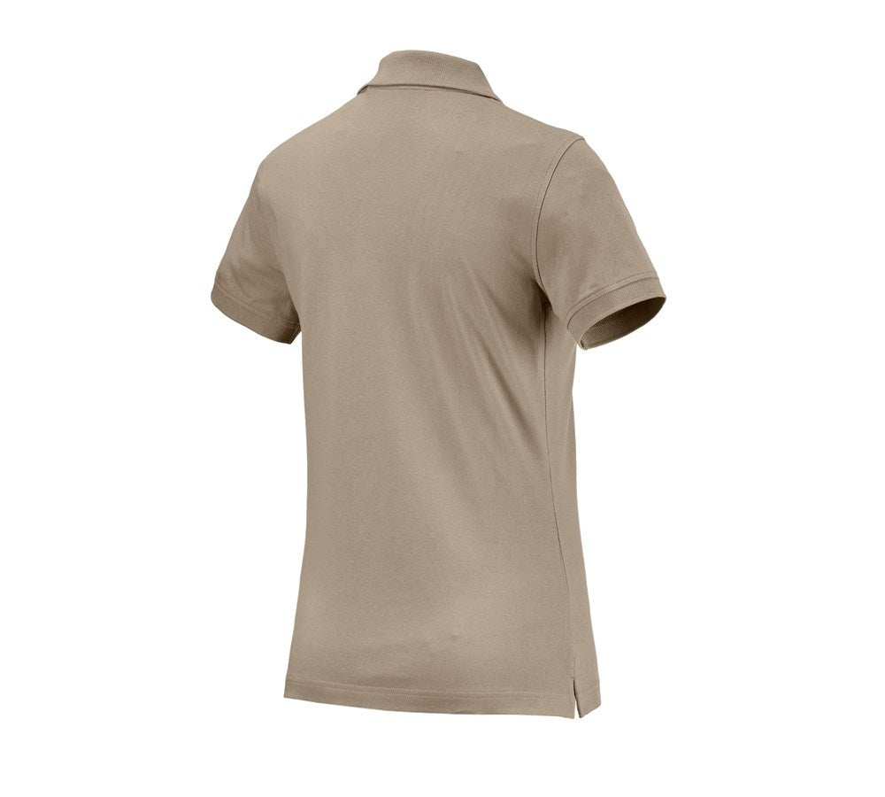 Secondary image e.s. Polo shirt cotton, ladies' clay