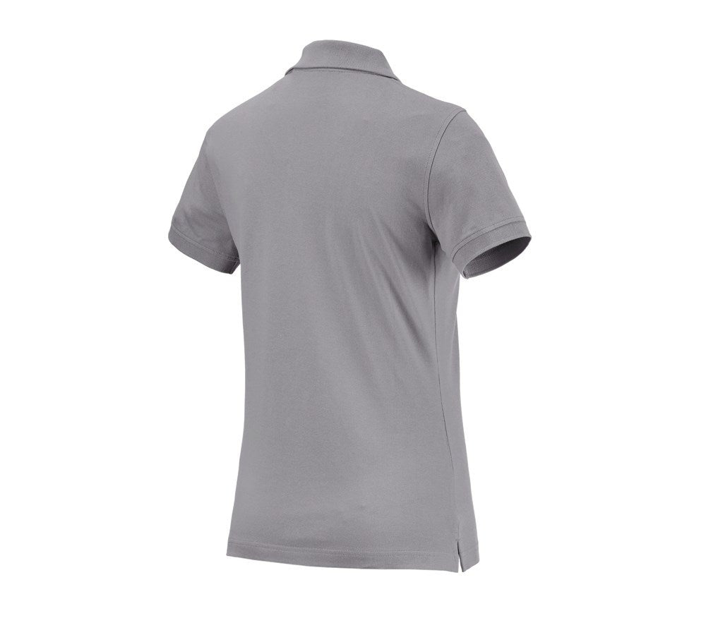 Secondary image e.s. Polo shirt cotton, ladies' platinum