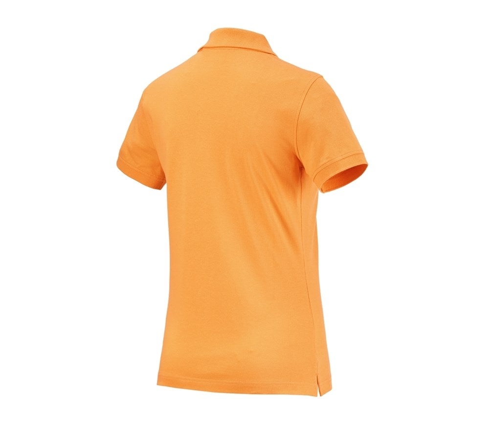 Secondary image e.s. Polo shirt cotton, ladies' lightorange