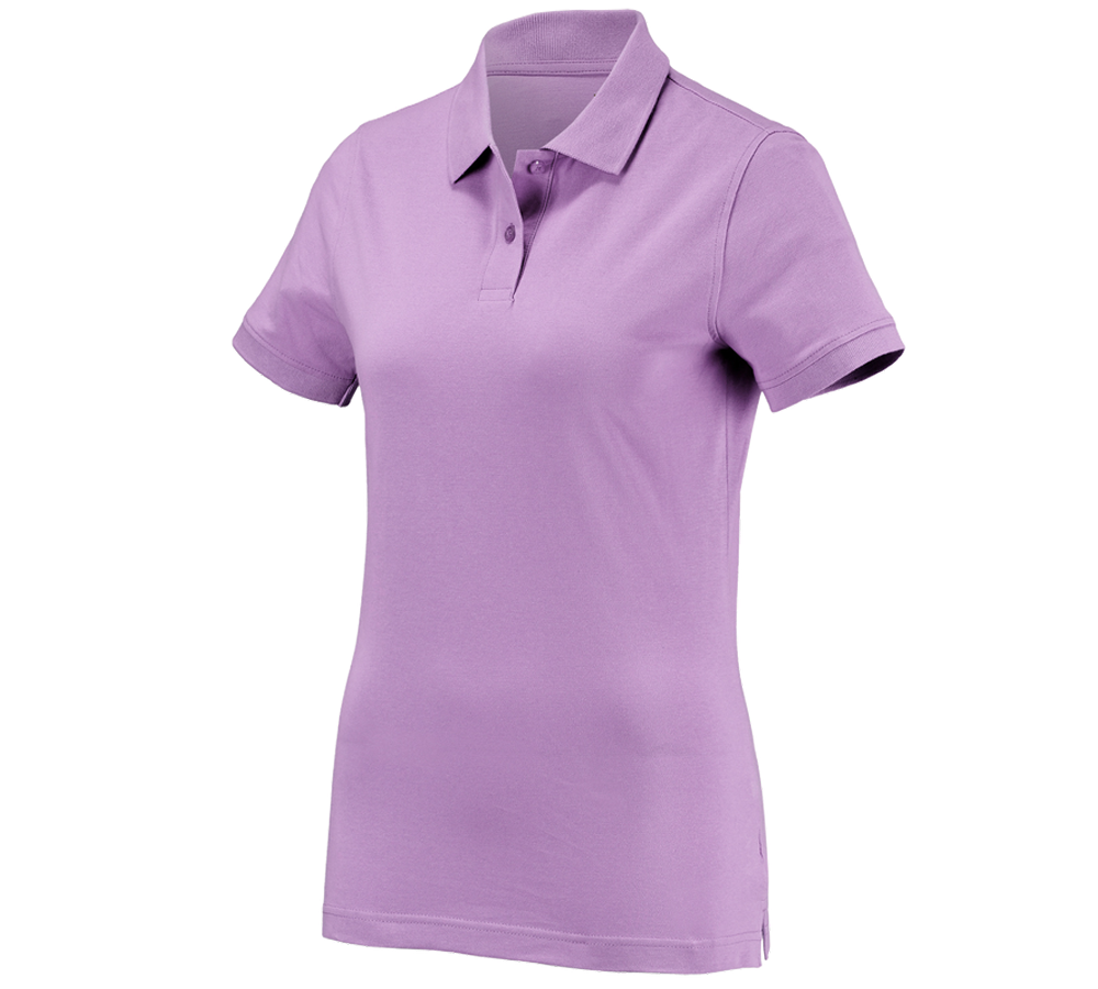 Primary image e.s. Polo shirt cotton, ladies' lavender