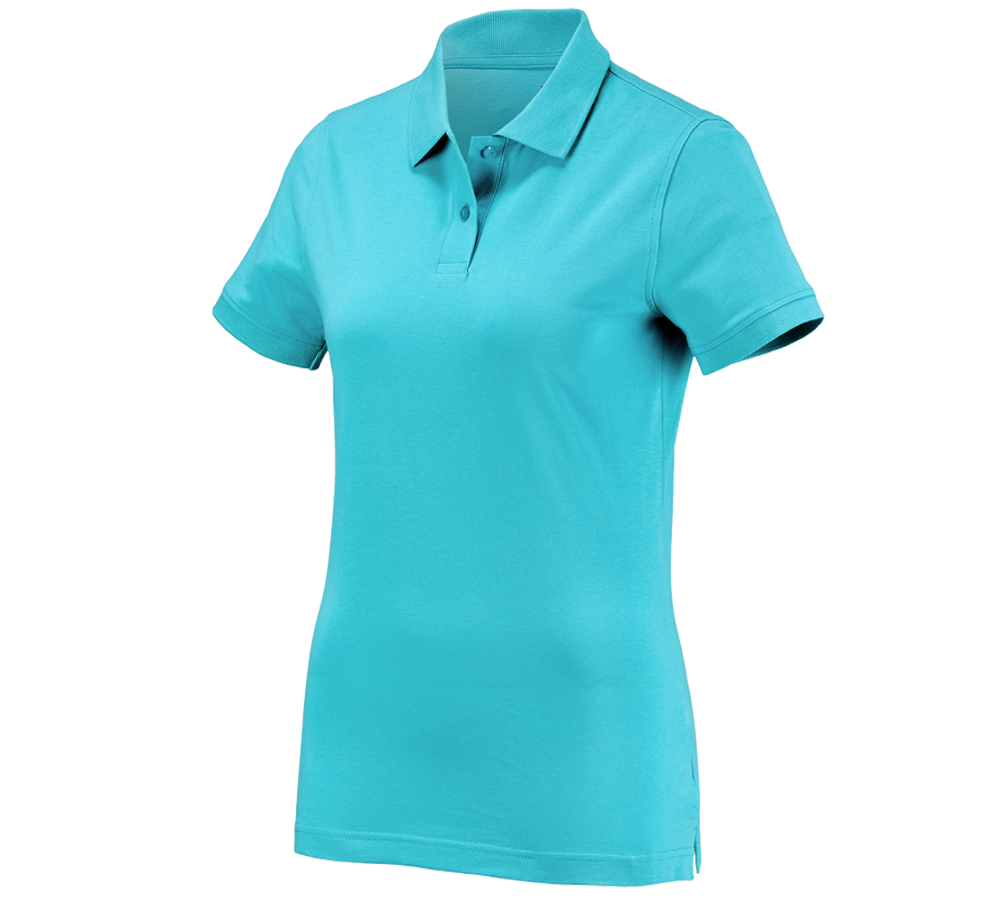 Primary image e.s. Polo shirt cotton, ladies' capri