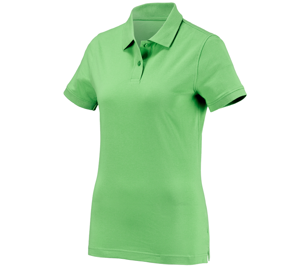 Primary image e.s. Polo shirt cotton, ladies' apple green