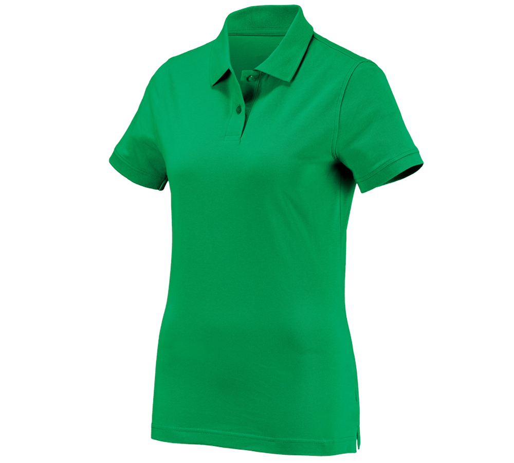 Primary image e.s. Polo shirt cotton, ladies' grassgreen