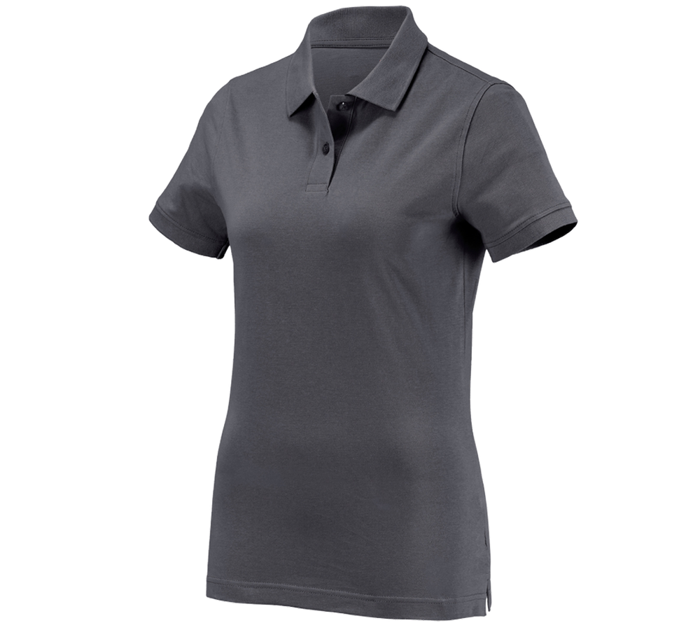 Primary image e.s. Polo shirt cotton, ladies' anthracite