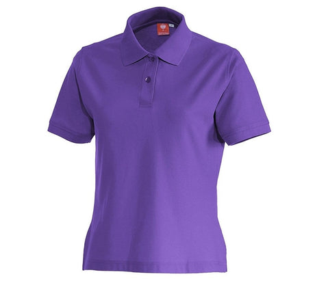 Primary image e.s. Polo shirt cotton, ladies' purple
