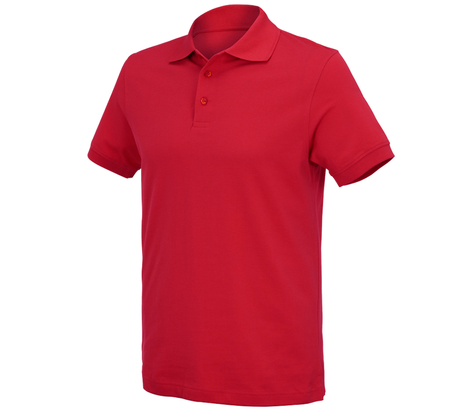 Primary image e.s. Polo shirt cotton Deluxe fiery red