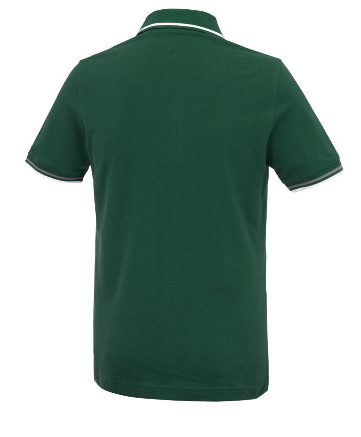 Secondary image e.s. Polo shirt cotton Deluxe Colour green/aluminium