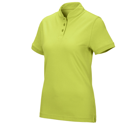 Primary image e.s. Polo shirt cotton Mandarin, ladies' maygreen