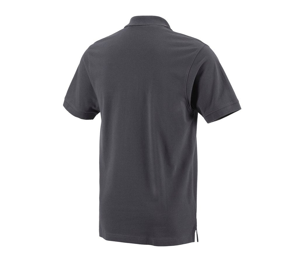 Secondary image e.s. Polo shirt cotton Pocket anthracite