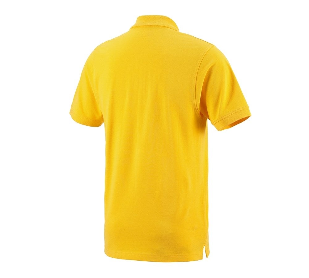 Secondary image e.s. Polo shirt cotton Pocket yellow