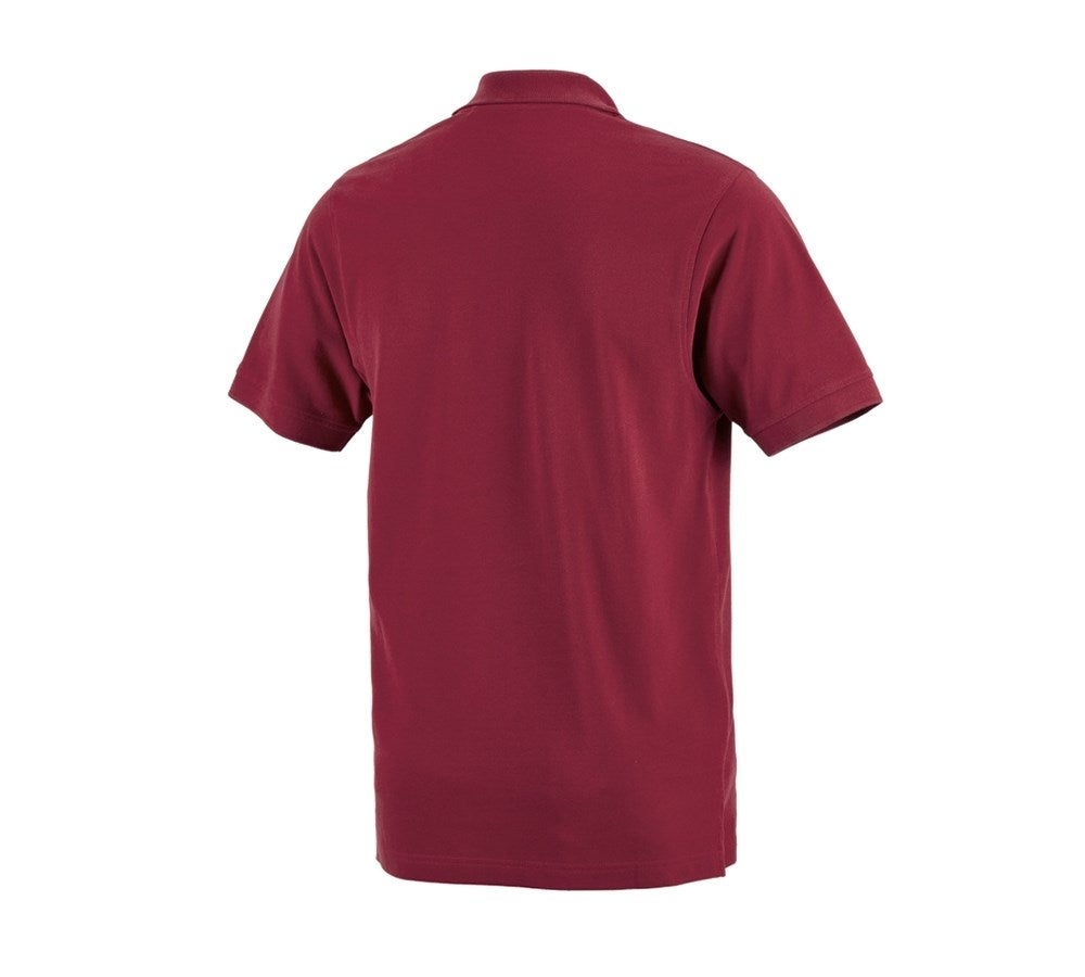 Secondary image e.s. Polo shirt cotton Pocket bordeaux