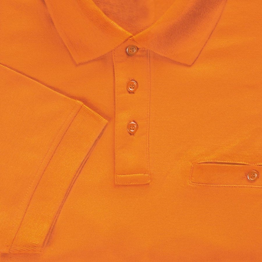 Detailed image e.s. Polo shirt cotton Pocket orange