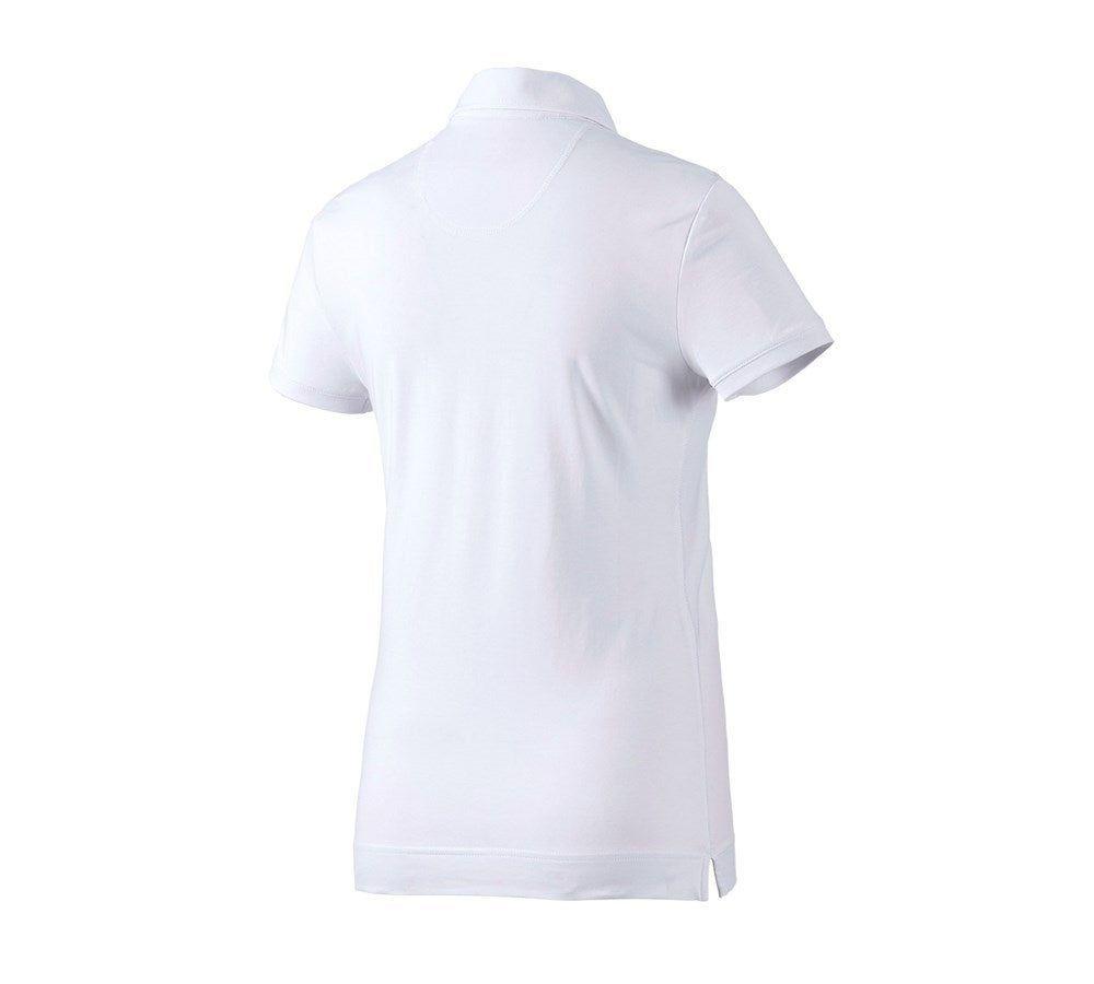 Secondary image e.s. Polo shirt cotton stretch, ladies' white