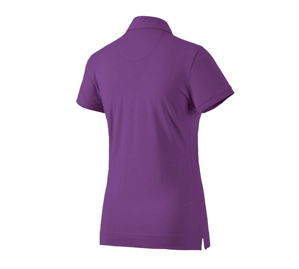 Secondary image e.s. Polo shirt cotton stretch, ladies' violet