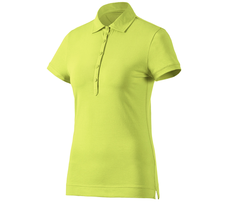 Primary image e.s. Polo shirt cotton stretch, ladies' maygreen