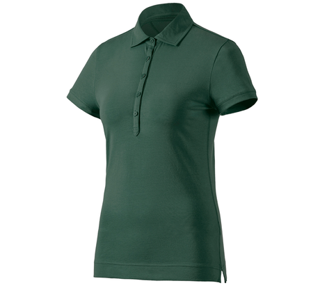 Primary image e.s. Polo shirt cotton stretch, ladies' green