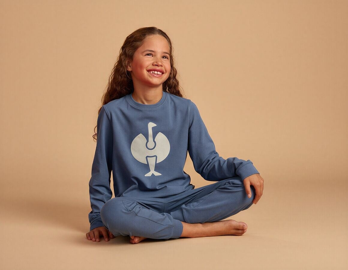 Additional image 2 e.s. Pyjama longsleeve cotton stretch, children’s nordicblue