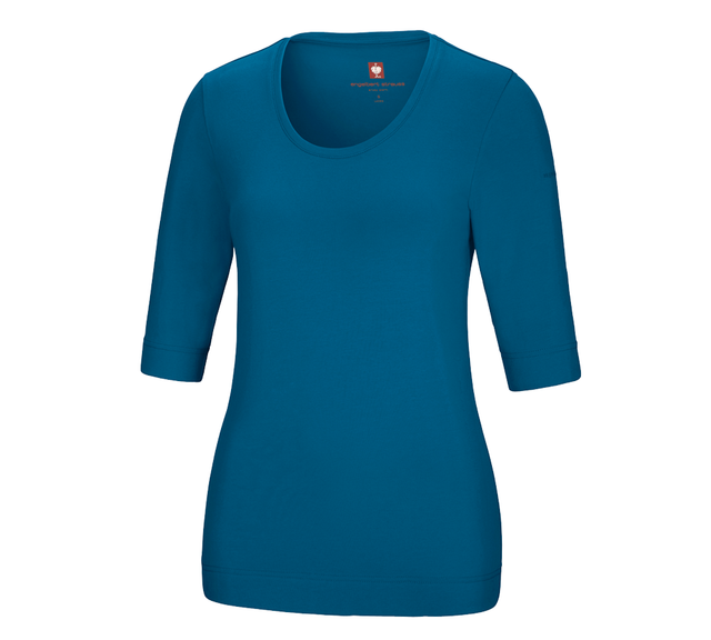 Primary image e.s. Shirt 3/4 sleeve cotton stretch, ladies' atoll