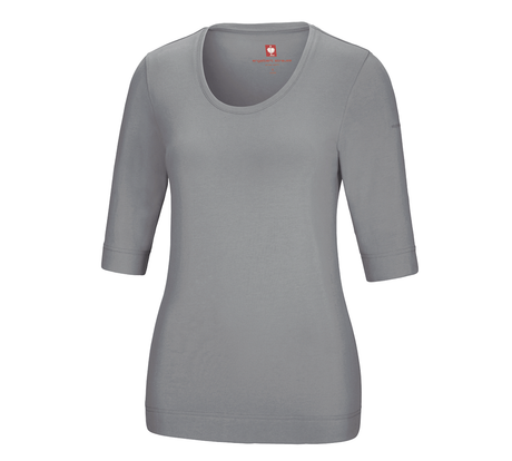 Primary image e.s. Shirt 3/4 sleeve cotton stretch, ladies' platinum