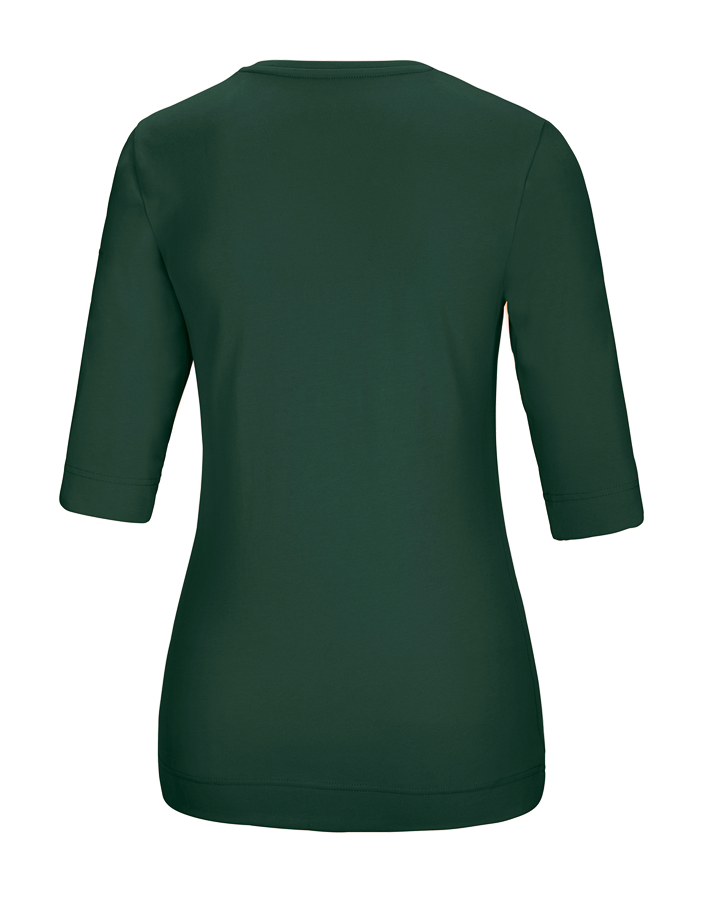 Secondary image e.s. Shirt 3/4 sleeve cotton stretch, ladies' green