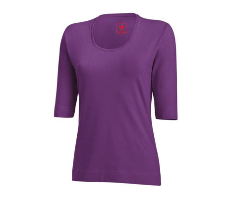 Primary image e.s. Shirt 3/4 sleeve cotton stretch, ladies' violet