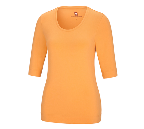 Primary image e.s. Shirt 3/4 sleeve cotton stretch, ladies' lightorange